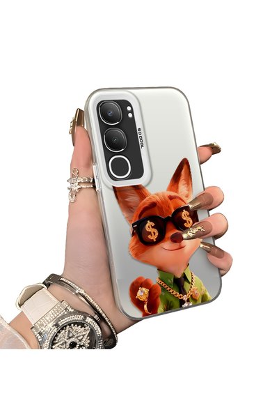 ucuc Vivo Y29 5g(V2420) Compatible Hard Acrylic Back Silicone Edge Lens Prote...