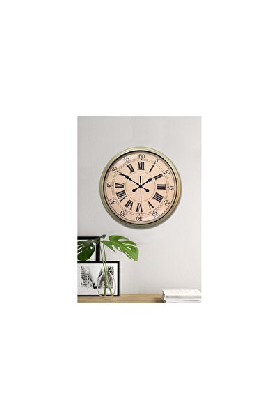 Vivense NOSTALJİ STİL METAL ESKİTME DUVAR SAATİ 40 CM