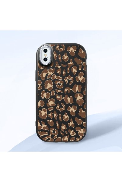 CASEVIBE iPhone X/XS Uyumlu Şık Modern Leopar Desenli Koruyucu Yumuşak Telefo...
