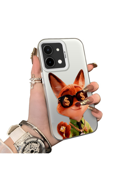 ucuc Vivo Y28 4g Compatible Hard Acrylic Back Silicone Edge Lens Protection D...