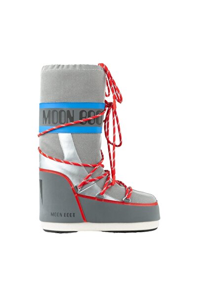 MOON BOOT Kadın / Kız Bot 80D1403030-HF04 Icon Space Racing Silver/Blue/Red