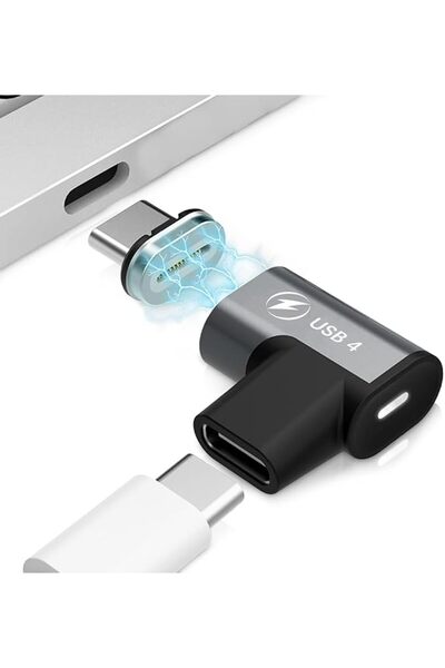 HASTHIP Hastib ®   USB C Magnetic Adapter 240W, 90 Degree Detachable Magnetic...