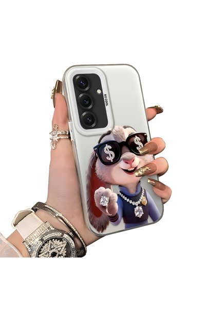 ucuc Samsung Galaxy S25 Compatible Hard Acrylic Back Silicone Edge Lens Prote...