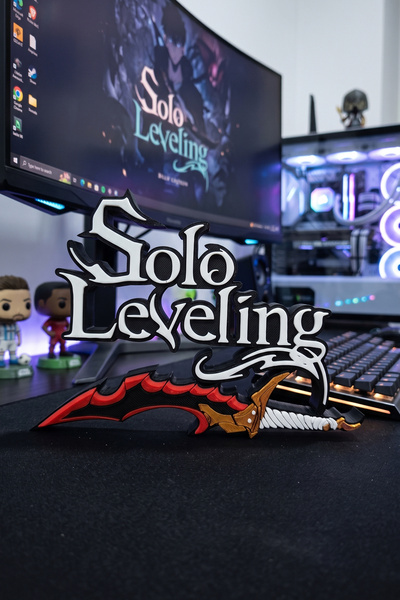 KLYNTO Solo Leveling Sung Jin-Woo Temalı Oyuncu Odası Anime Biblo Süs - Anime...