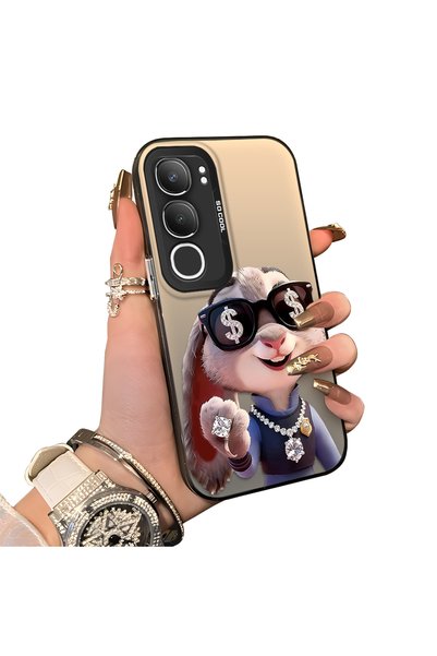 ucuc Vivo Y19S 4G/Y19S Pro Compatible Hard Acrylic Back Silicone Edge Lens Pr...