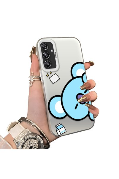ucuc Samsung Galaxy A24 Compatible Hard Acrylic Back Silicone Edge Lens Prote...