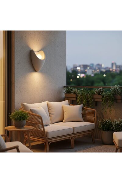 GIMASE , Aplica LED Decorativa CONNO, 26cm, 1xE27, Polistiren, Gri
