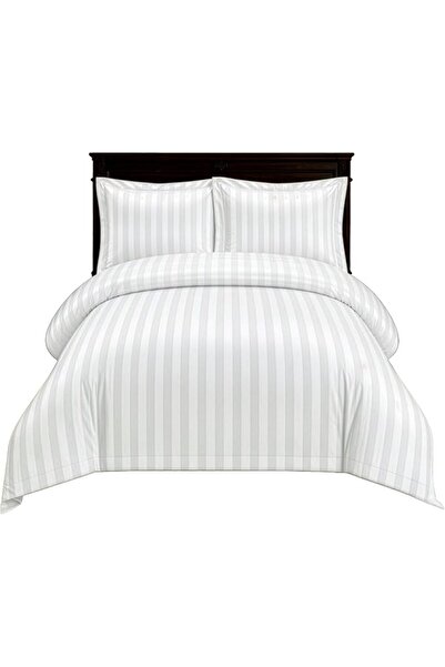 GENERAL Striped Bedding Set, Duvet Cover, Quilt Cover, Fitted Sheet, and Pill...