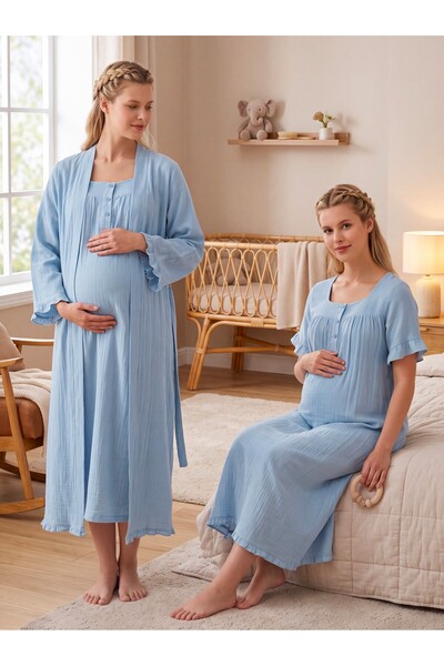 Lohussa Νέα σεζόν Indigo Muslin Fabric Special Design με Χαρακτηριστικά Εύκολ...