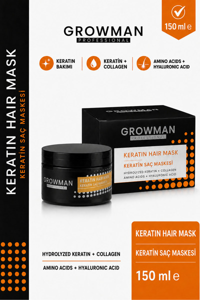 growman Keratin Hair Mask - 150 ml