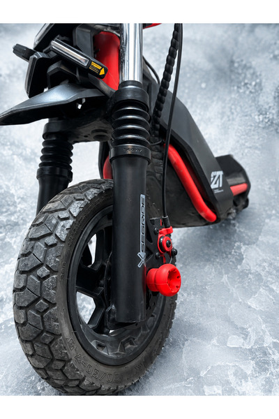 mi dünyası Segway ZT3 Pro Ön Teker Takozu 2 Adet Kırmızı Ön Aks Koruma Takozu