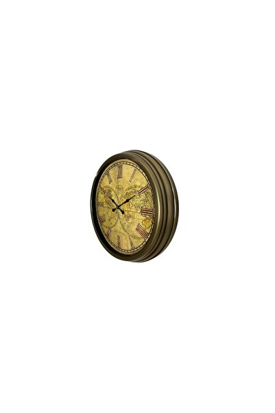 Vivense VİNTAGE ATLAS MAJESTİC METAL DUVAR SAATİ 40 CM