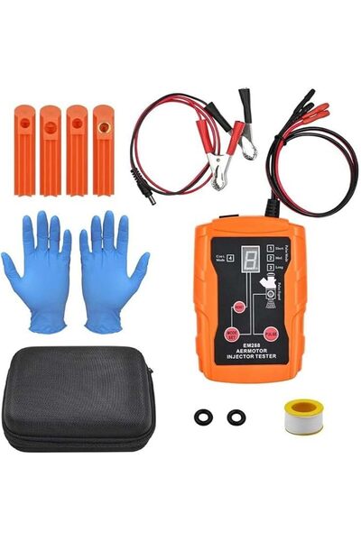GENERAL Car Fuel Injector Tester Kit with 8 Pulse Modes, Simultaneous Test fo...