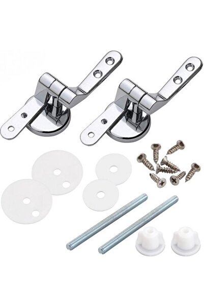 Morvena Picks Set de balamale scaun de toaletă, balamale de schimb, aliaj de ...