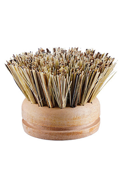 Choice7 Coconut Brown Hair Replaceable Dish Brush Wooden Handle Stain Remove ...