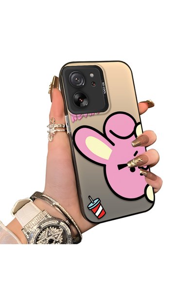 ucuc Xiaomi Mi 13t Pro/Mi 13t Compatible Hard Acrylic Back Silicone Edge Lens...