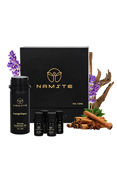 NAMSTE مجموعة هدايا يونغ تشارم 100 مل، ناشر عطر بدون ماء للعلاج بالروائح، زيت...