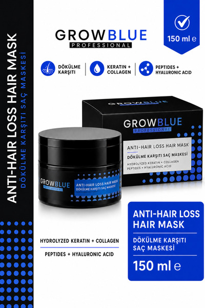 GROWBLUE قناع مضاد لتساقط الشعر - تركيبة خاصة للرجال