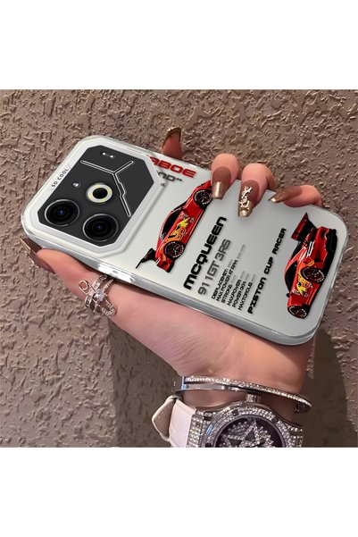 CHICASELUX حافظة سيارة سباق تكنو بوفا 6/بوفا 6 برو 5G متوافقة مع الاستخدام ال...
