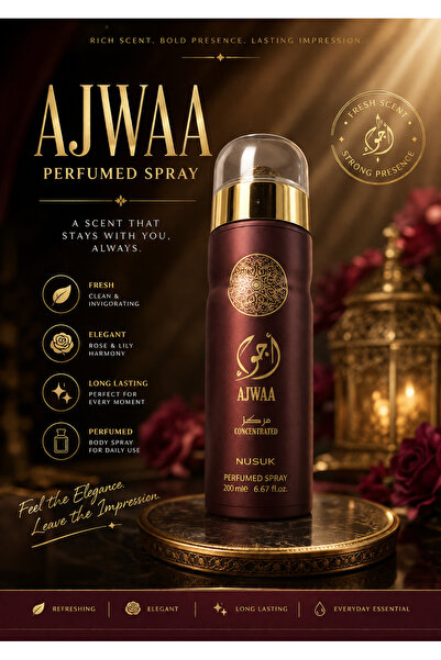 Nusuk Ajwa Murakaz Concentrated Perfumed Spray 200 Ml