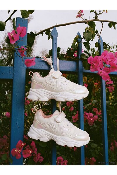 LC Waikiki Lcw Steps White Thick Sole Girls' Sports Shoes