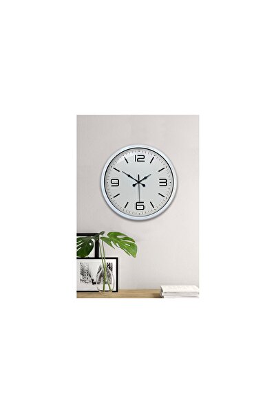 Vivense BEYAZ METAL MODERN DUVAR SAATİ 40 CM
