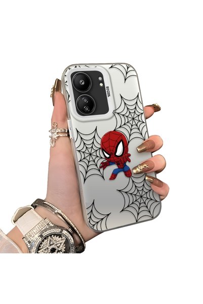 ucuc Xiaomi Redmi 13C 4G/5G Compatible Hard Acrylic Back Silicone Edge Lens P...