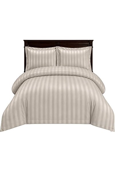 GENERAL Striped Bedding Set, Duvet Cover, Quilt Cover, Fitted Sheet, and Pill...
