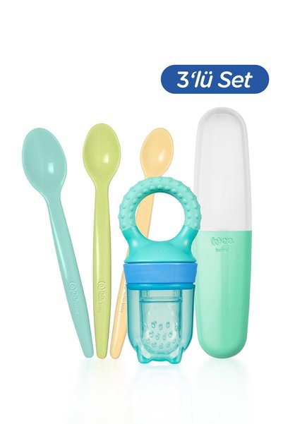 Wee Baby Fruit Strainer and Feeding Spoon Nutrition Starter Set - Men