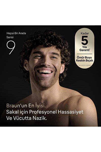 Braun Hepsi Bir Arada Series 9, 20’si 1 arada Tıraş Kiti, ProBlade, BodyGentle Modu, AIO9500