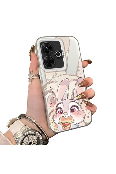 ucuc Xiaomi Poco M6 4g Compatible Hard Acrylic Back Silicone Edge Lens Protec...