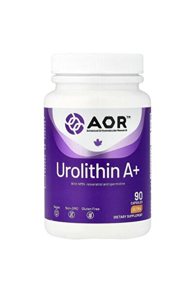 Genel Markalar Advanced Orthomolecular Research AOR, Urolithin A+, 90 Capsules