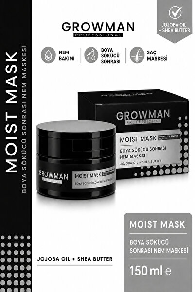 growman قناع ترطيب الشعر 150 مل - قناع مكثف لإصلاح وترطيب الشعر