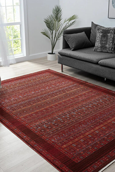 SEYRAN HALI ETNİK MODEL SALON HALISI BORDO OTURMA ODASI HALISI ASIR SERİSİ AS...