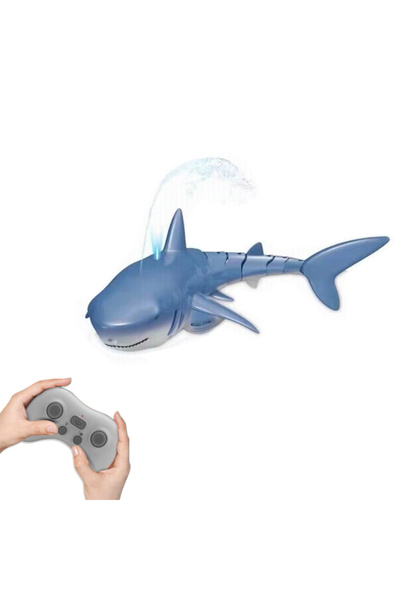 Choice Spray Blue PRO Smart Rc Shark whale Spray Water Toy Remote Controlled ...