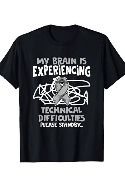 21JNRY Parkinson's Disease Soldier T-Shirt -100 Cotton 180g, Humorous "My Bra...