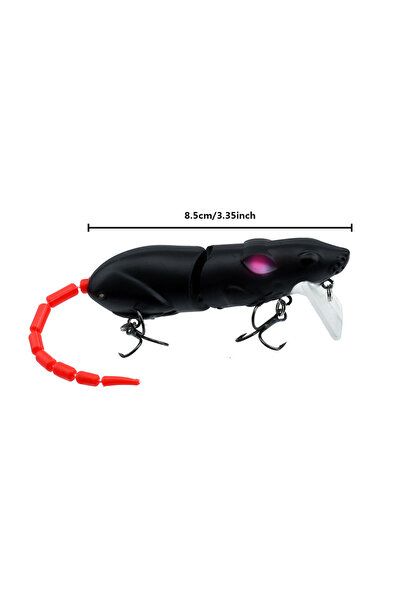 Choice B 15.5CM Mouse Lure Artificial Plastic Mouse Fishing Lure Swimbait Rat...