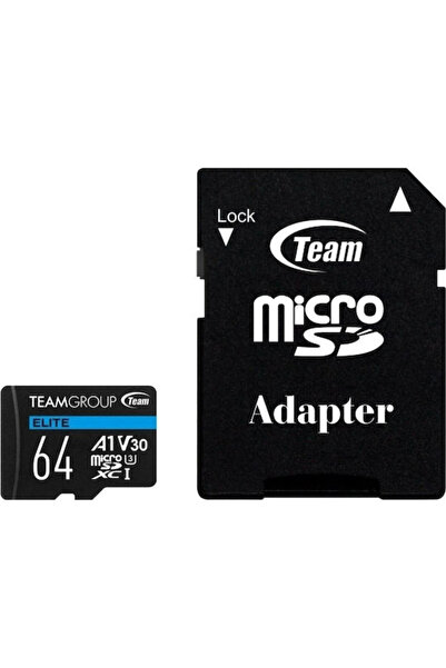 Other TeamGroup Elite A1 microSDXC 64GB U3 V30 A1 UHS-I 90MB/s Με Αντάπτορα