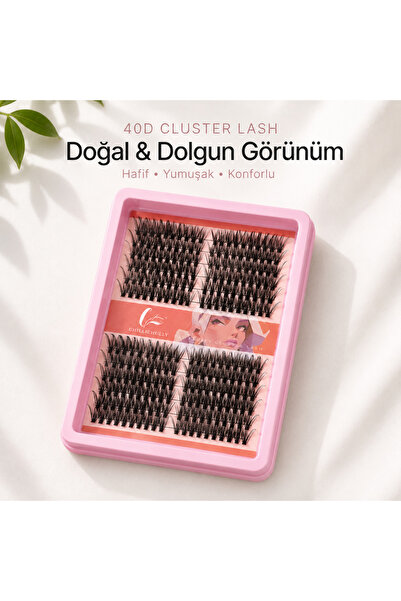 Kolay takılabilir takma kirpik 240 demet