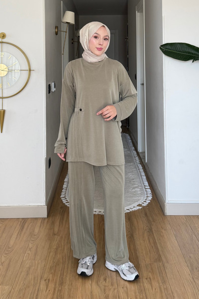 Tesettür Diyarı İlba Pike Original Modal Fabric Brit Detailed Tesettür Σετ - ...