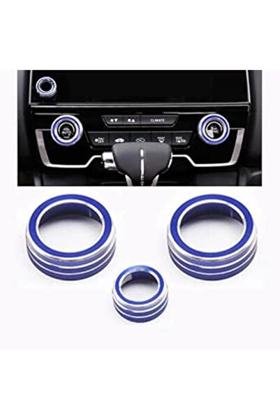 GENERAL Air Conditioning Knob Cover and Volume Control Ring Set for Honda Cr-...