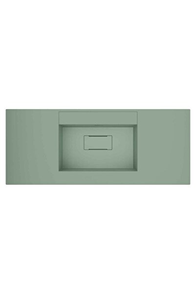 RealStone FLATSONE ETALERLİ GRANİT LAVABO 100*50CM MİNT YEŞİL