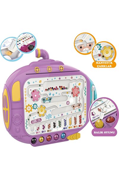 LEARNING FUN Submarine Manyetik Maze Labirent ve Balık Tutma Eğitici Oyuncak ...
