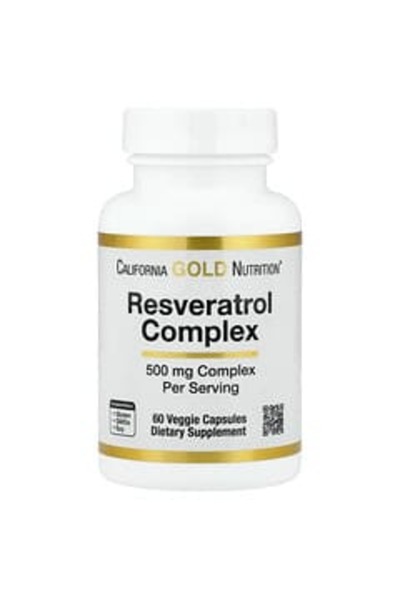 California Gold Nutrition , Resveratrol Complex with Grape Seed Extract, Red ...