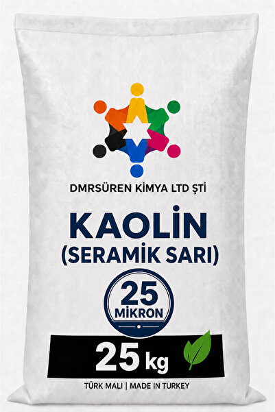 Kaolin (Seramik Sarı) 25KG 25 Mikron