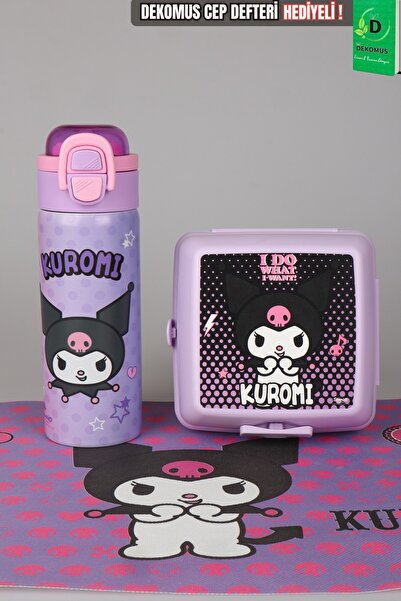 kuromi X Dekomus Licensed Dark Delight Collection 600 ml Steel Flask, Nutriti...