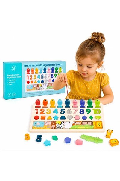 Twisoo Twisso Wooden Montessori Puzzle Board for Kids, 4-in-1 Educational Lea...
