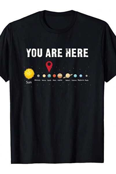 21JNRY Solar System T-Shirt| Vintage Crew Neck, Slight Stretch Fabric, Regula...