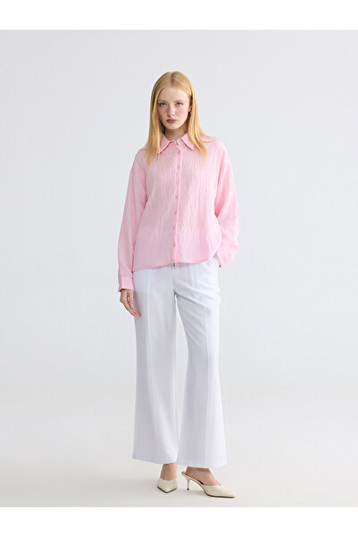 LC Waikiki Women's Elasticated Waist Wide Leg Trousers