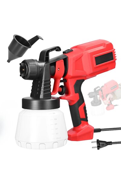 OEM Pistol vopsit electric Macvi® 500W rezervor 800ml, rosu, viteza reglabila...